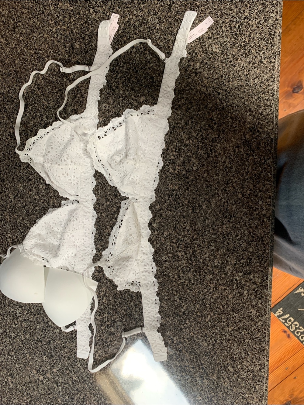 Auden White Lace Triangle Bralette